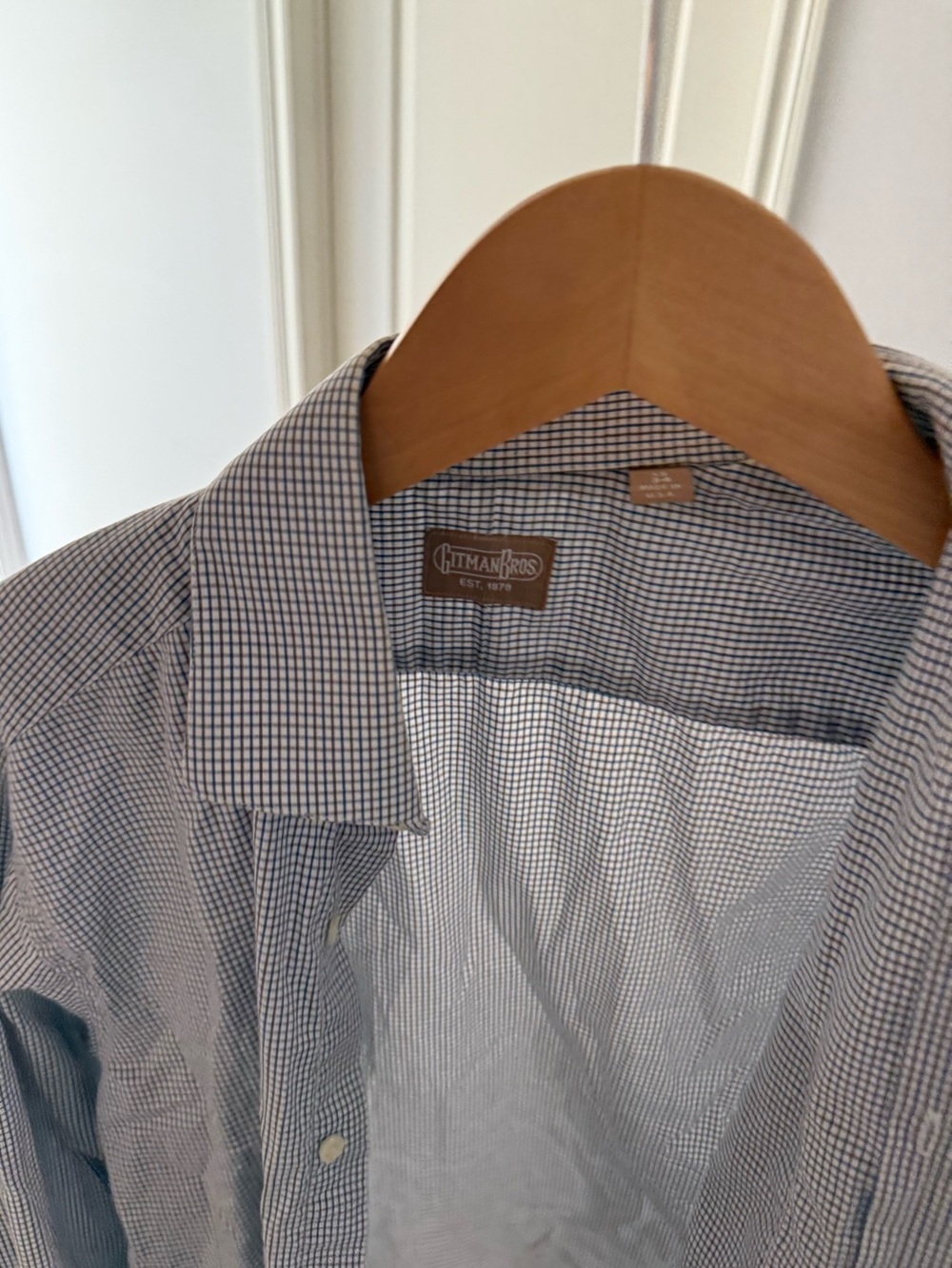 Gitman brothers Light Blue Check Dress Shirt